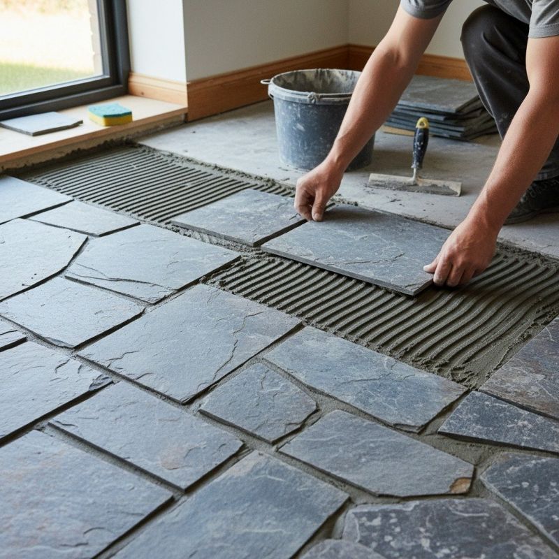 Slate Paver Installation